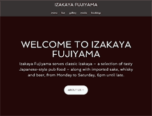 Tablet Screenshot of izakayafujiyama.com